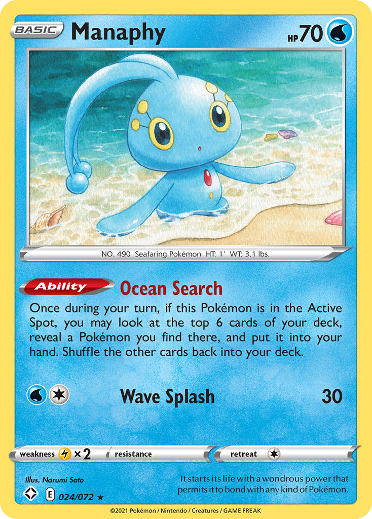 Shining Fates Manaphy #24/72